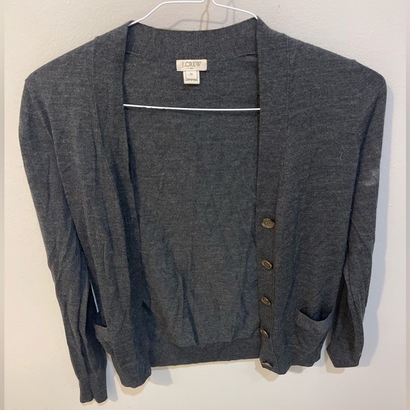 J Crew dark grey cardigan - Picture 1 of 3